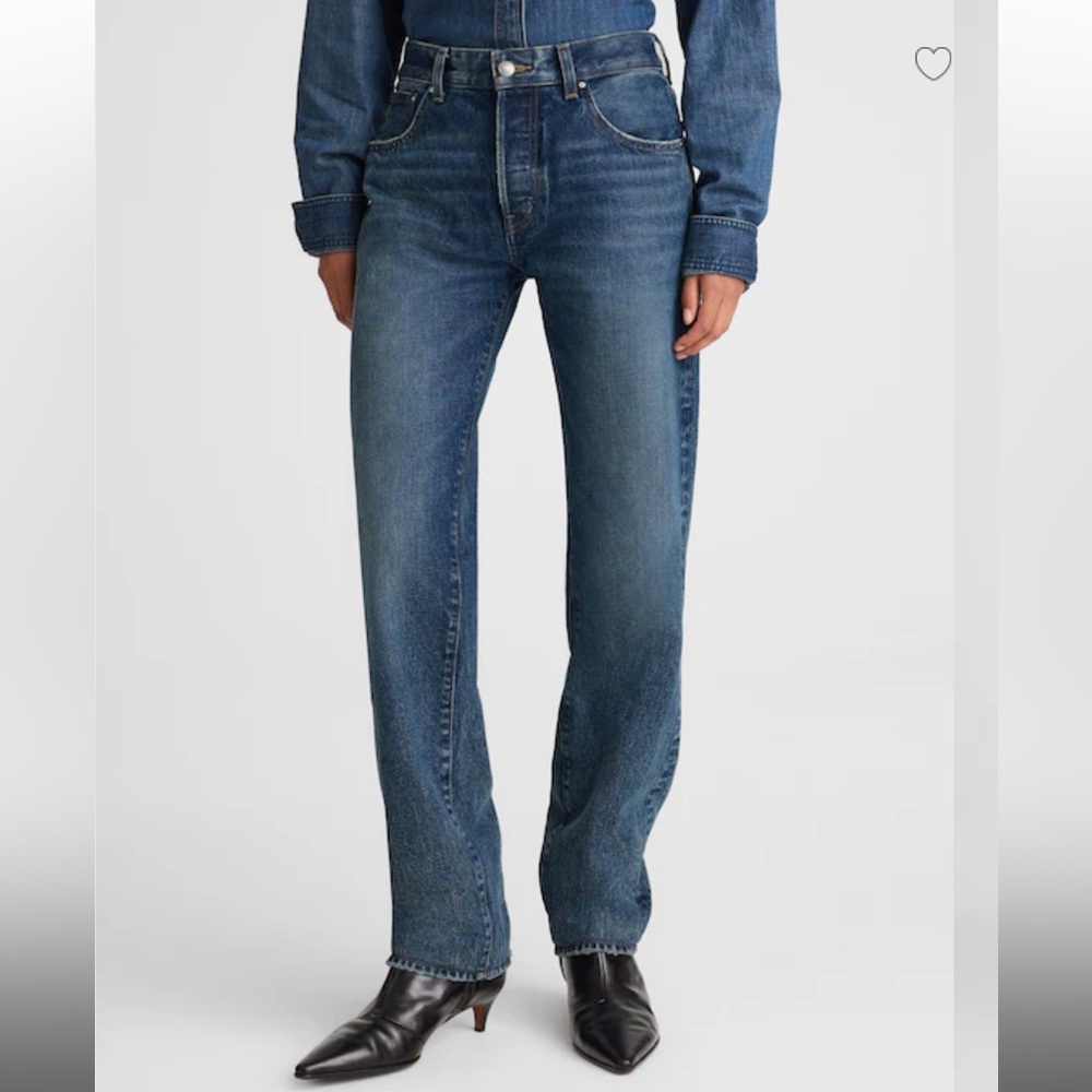 Madewell Dean Easy Straight Jeans 27P Greendale Wash